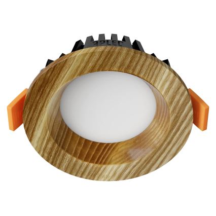 APLED - LED Beépíthető lámpa RONDO WOODLINE LED/3W/230V 4000K átm. 9 cm kőris tömör fa