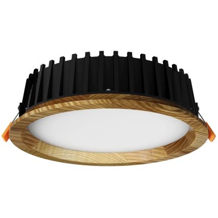 APLED - LED Beépíthető lámpa RONDO WOODLINE LED/6W/230V 4000K átm. 15 cm kőris tömör fa