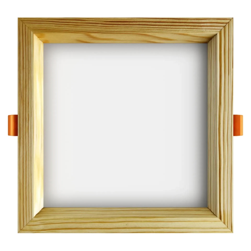 APLED - LED Beépíthető lámpa SQUARE WOODLINE LED/12W/230V 3000K 17x17 cm fenyő tömör fa