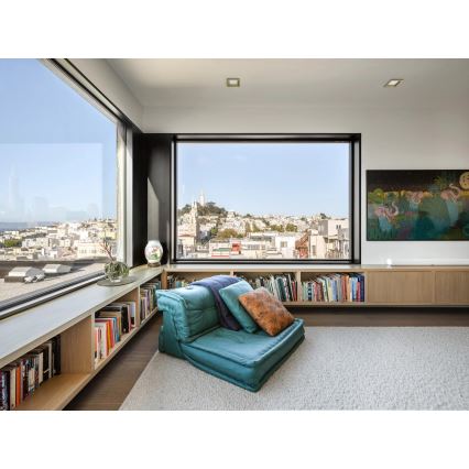 APLED - LED Beépíthető lámpa SQUARE WOODLINE LED/6W/230V 4000K 12x12 cm fenyő tömör fa