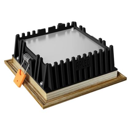 APLED - LED Beépíthető lámpa SQUARE WOODLINE LED/6W/230V 4000K 12x12 cm kőris tömör fa