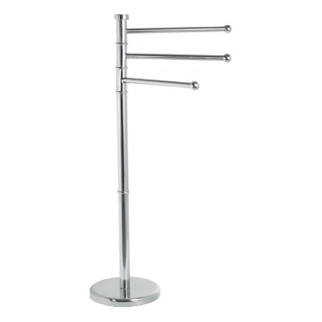 Aqualine - Állvány törölközőtartóval SAMBA 85,5 cm rozsdamentes/fényezett króm