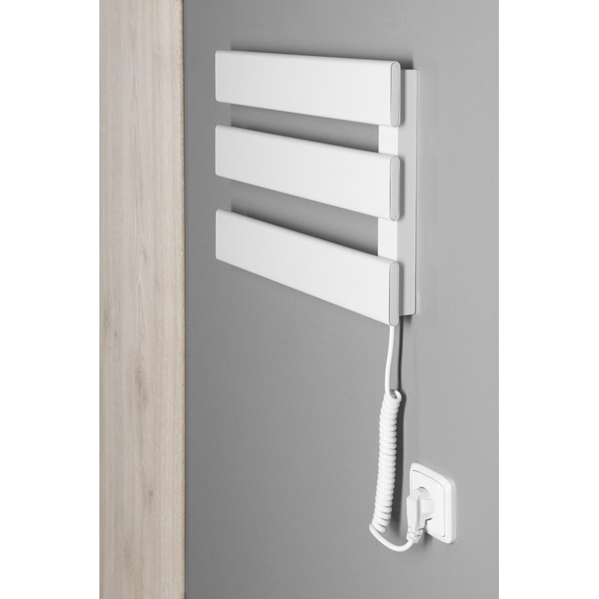 Aqualine - Elektromos törölközőszárító ELVIS 50W 46x34 cm fehér