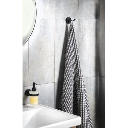 Aqualine - Fali törölközőtartó SAMBA fekete