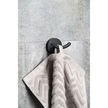 Aqualine - Fali törölközőtartó SAMBA fekete