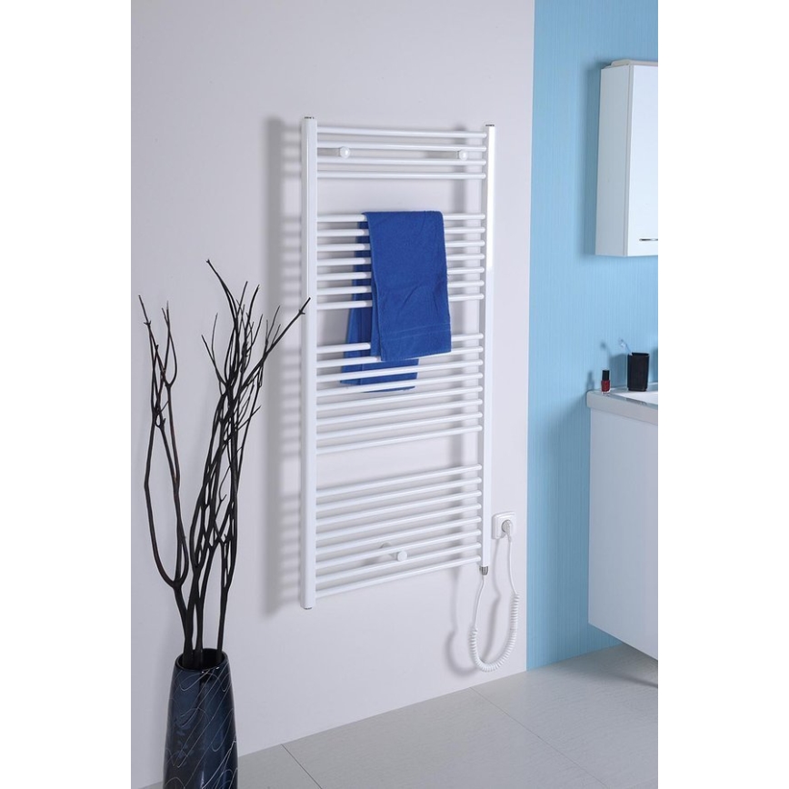 Aqualine - Fürdőszobai elektromos radiátor DIRECT-E 300W 96x45 cm fehér