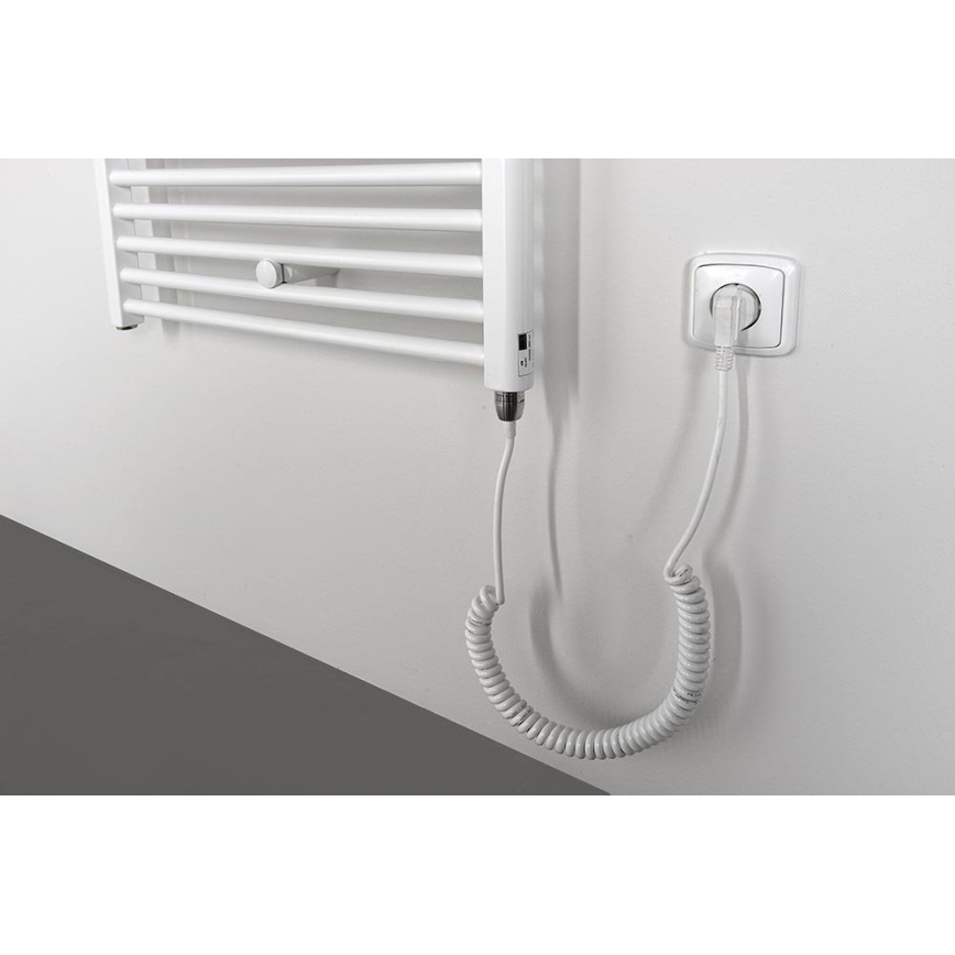 Aqualine - Fürdőszobai elektromos radiátor DIRECT-E 800W 168x60 cm fehér