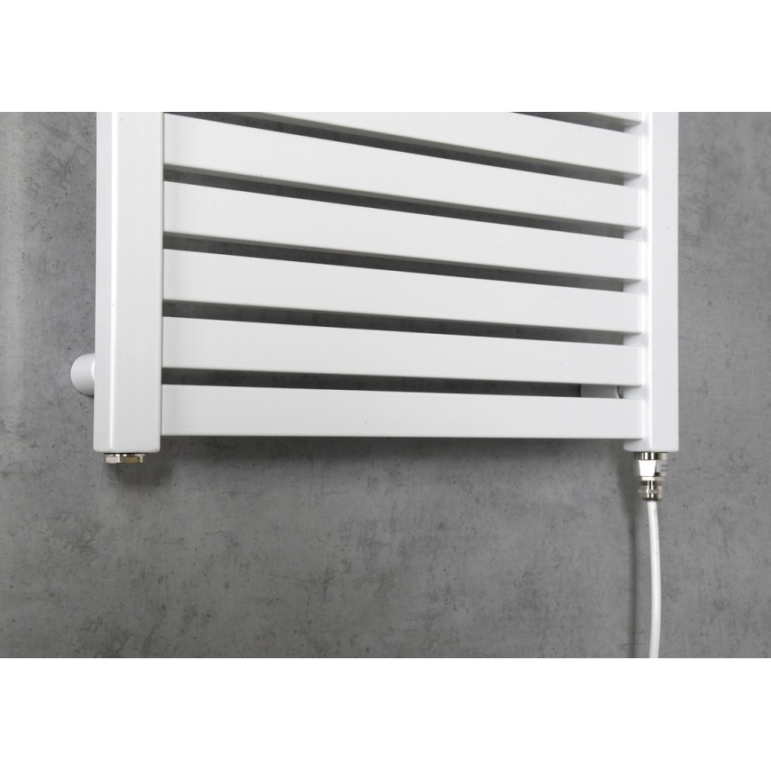 Aqualine - Fürdőszobai elektromos radiátor TONDI-E 300W/230V 97 cm fehér egyenes