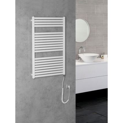 Aqualine - Fürdőszobai elektromos radiátor TONDI-E 400W 97x60 cm fehér