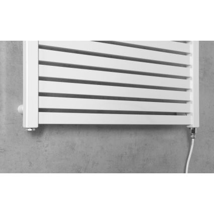 Aqualine - Fürdőszobai elektromos radiátor TONDI-E 400W 97x60 cm fehér