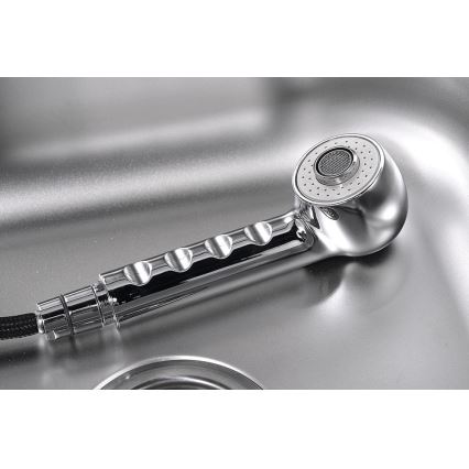 Aqualine - KASIOPEA mosogató csaptelep, 20 cm, fényes króm