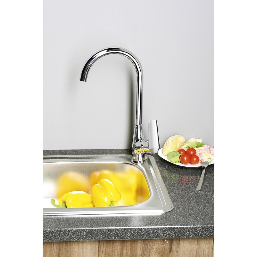 Aqualine - LOTTA mosogató csaptelep, fényes króm