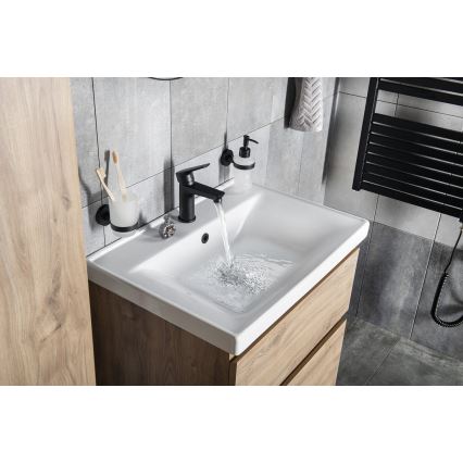 Aqualine - Mosdócsap LOTTA matt fekete