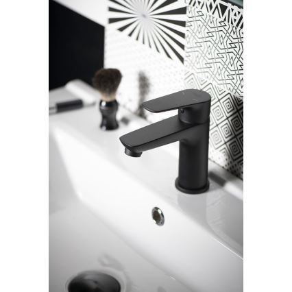 Aqualine - Mosdócsap LOTTA matt fekete