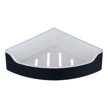 Aqualine - Sarokpolc zuhanyzóba SAMBA 21,8x30 cm fekete