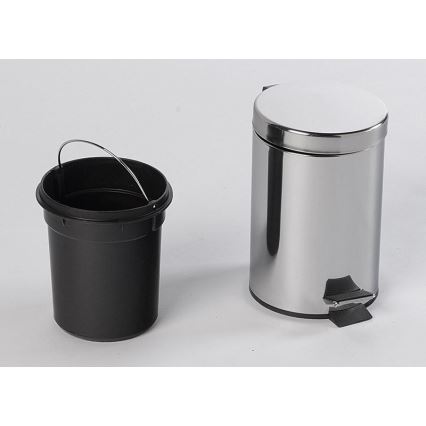 Aqualine - Szeméttároló SIMPLE LINE 3 l csiszolt rozsdamentes