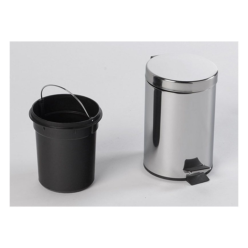 Aqualine - Szeméttároló SIMPLE LINE 3 l csiszolt rozsdamentes