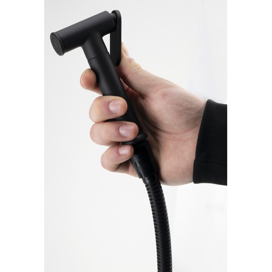 Aqualine - Zuhanyzós bidécsap rejtett beépítéshez matt fekete