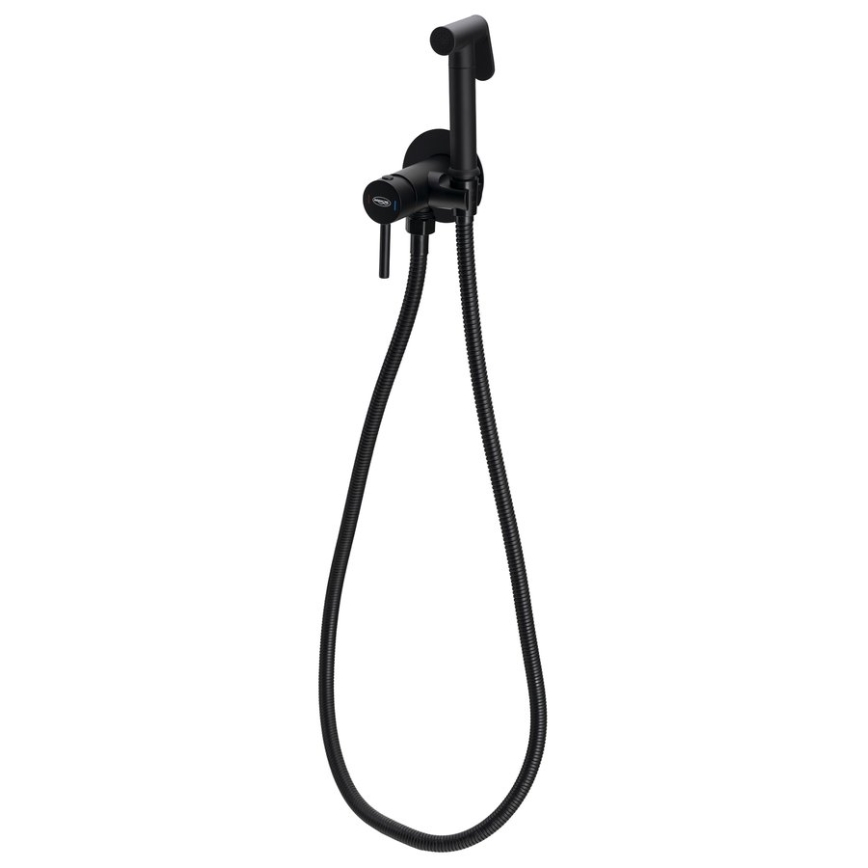 Aqualine - Zuhanyzós bidécsap rejtett beépítéshez matt fekete