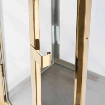 Arany dekoratív lámpás, 38 cm