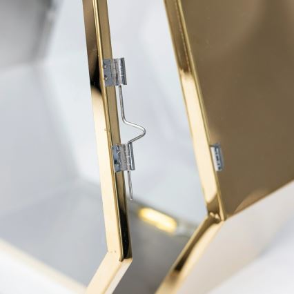 Arany dekoratív lámpás, 43 cm