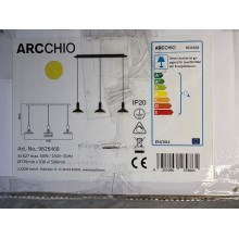 Arcchio - Csillár zsinóron JAIKA 3xE27/60W/230V
