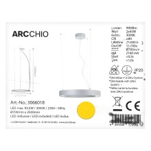 Arcchio - LED Csillár zsinóron PIETRO 2xLED/45W/230V