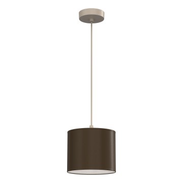 ARDEN zsinóros függőlámpa 1xE27/15W/230V, Ø 18 cm, bézs/barna