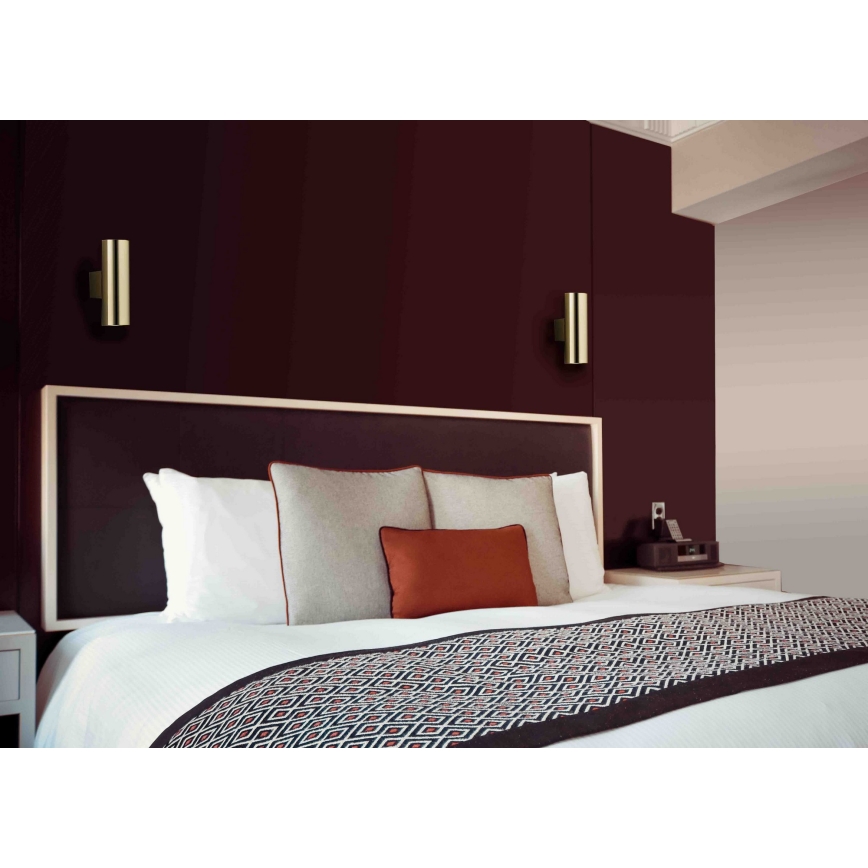 Argon 0913 - Fali lámpa MITOS 2xGU10/5W/230V sárgaréz