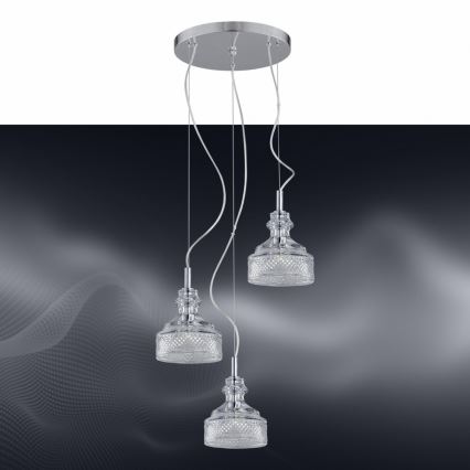 Argon 1355 - LED Csillár zsinóron TULUZA 3xLED/5W/230V