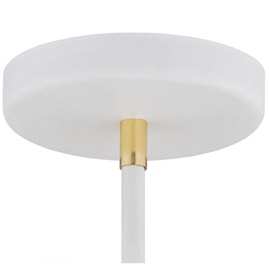 Argon 1773 - Csillár rúdon AVALONE 4xE27/15W/230V fehér/arany