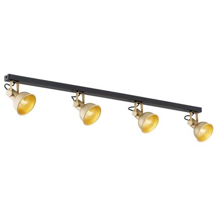 Argon 1801 - Spotlámpa LENORA 4xE14/7W/230V arany/fekete
