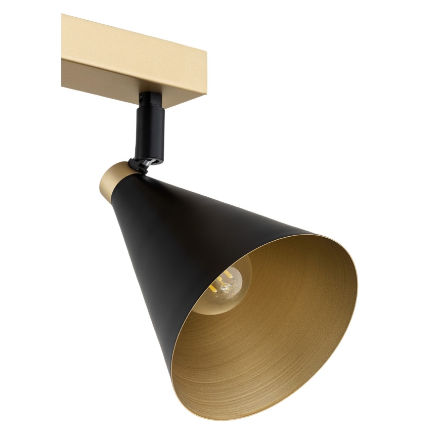 Argon 1805 - Spotlámpa LUCINDA 4xE14/7W/230V fekete/arany