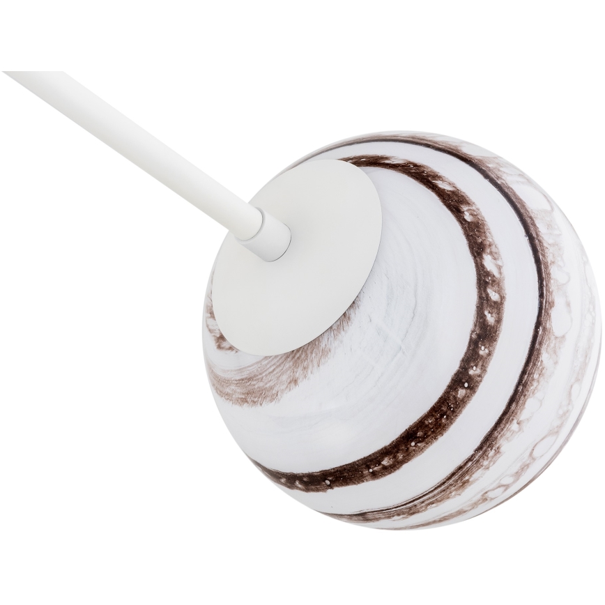 Argon 1841 - Csillár rúdon ABSOS 4xE14/7W/230V alabástrom fehér