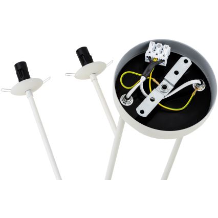 Argon 1841 - Csillár rúdon ABSOS 4xE14/7W/230V alabástrom fehér