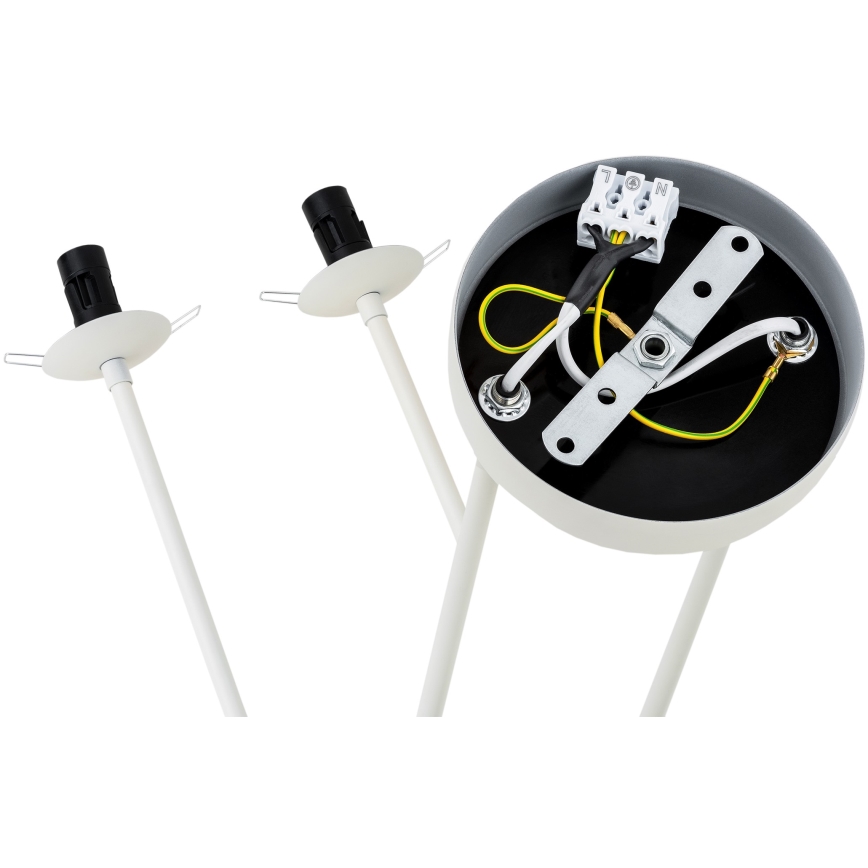 Argon 1841 - Csillár rúdon ABSOS 4xE14/7W/230V alabástrom fehér