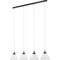 Argon 1860 - Csillár zsinóron VENTURA 4xE27/15W/230V