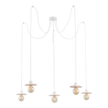 Argon 2077 - Csillár zsinóron CORSO 5xE27/15W/230V pók fehér