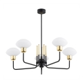 Argon 2128 - Rúdra szerelt RAVELLO csillár 5xE14/15W/230V fekete/arany