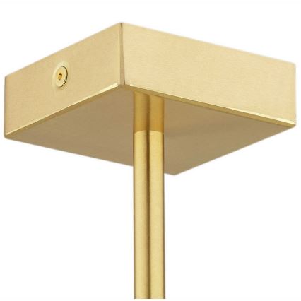 Argon 2135 - Csillár rúdon ABRUZZO 5xE14/7W/230V sárgaréz/fekete