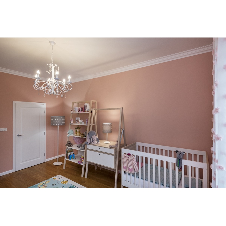 Argon 4130 - Állólámpa MAGIC 1xE27/15W/230V szürke/fehér