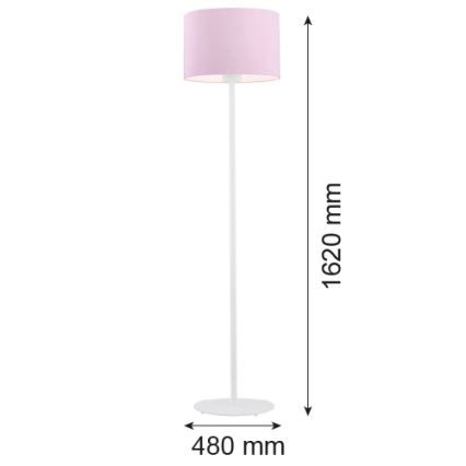 Argon 4132 - Állólámpa MAGIC 1xE27/15W/230V rózsaszín/fehér