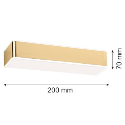 Argon 4147 - Fali lámpa RODAN 1xE27/15W/230V arany