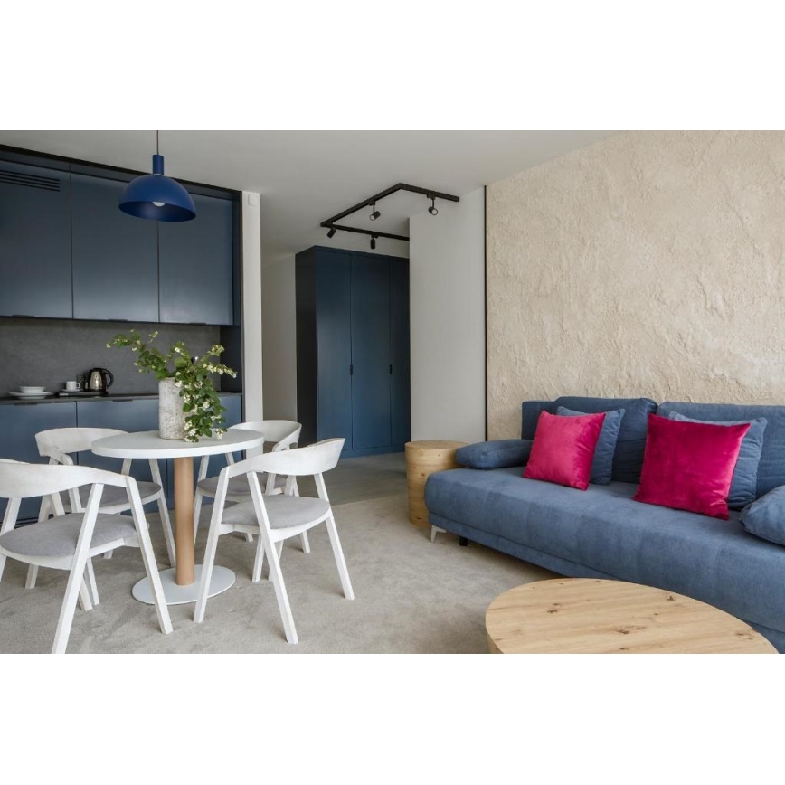 Argon 4221 - Függeszték sínre SINES 1xE27/15W/230V átm. 28 cm kék