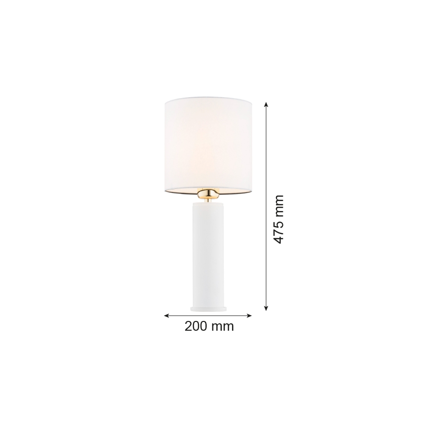 Argon 4231 - Asztali lámpa ALMADA 1xE27/15W/230V fehér