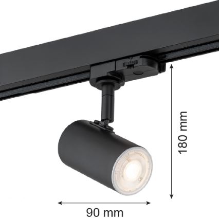 Argon 4329 - Spotlámpa HORTA sínrendszerhez 1xGU10/5W/230V fekete