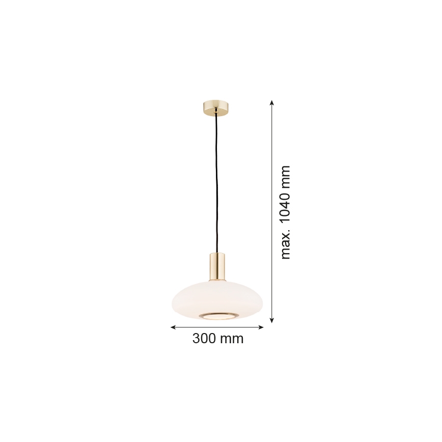 Argon 4358 - Csillár zsinóron SAGUNTO 1xE27/15W/230V átmérő 30 cm sárgaréz