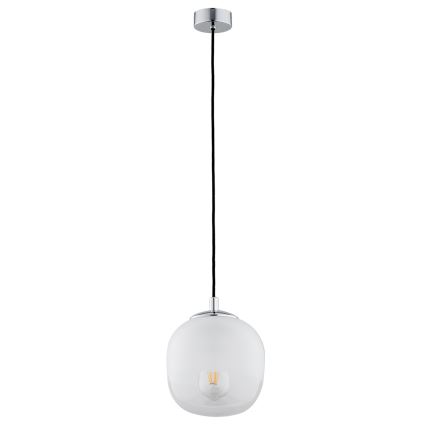Argon 4676 - Csillár zsinóron BALTIMORE 1xE27/15W/230V fényes króm