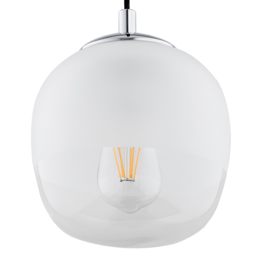 Argon 4676 - Csillár zsinóron BALTIMORE 1xE27/15W/230V fényes króm