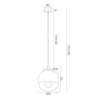 Argon 4676 - Csillár zsinóron BALTIMORE 1xE27/15W/230V fényes króm